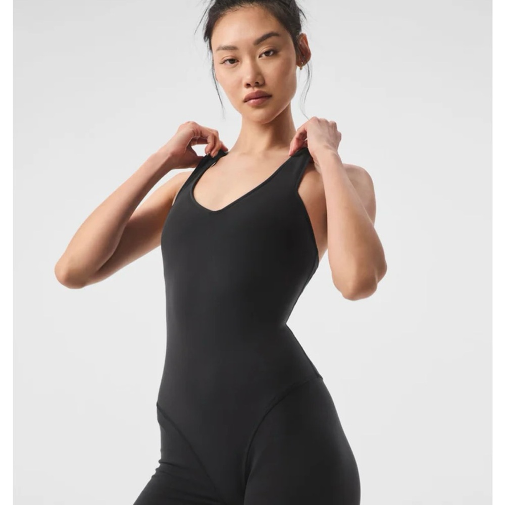 ALO Yoga Black Airbrush Onesie